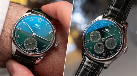 iwc potoghese verde|This new IWC Portugieser duo are more wearable, more .